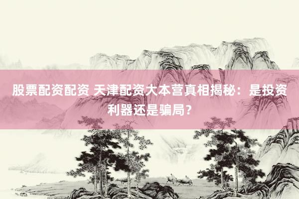股票配资配资 天津配资大本营真相揭秘：是投资利器还是骗局？