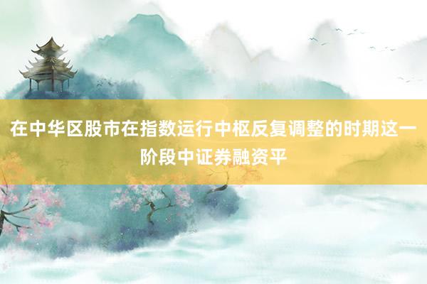 在中华区股市在指数运行中枢反复调整的时期这一阶段中证券融资平