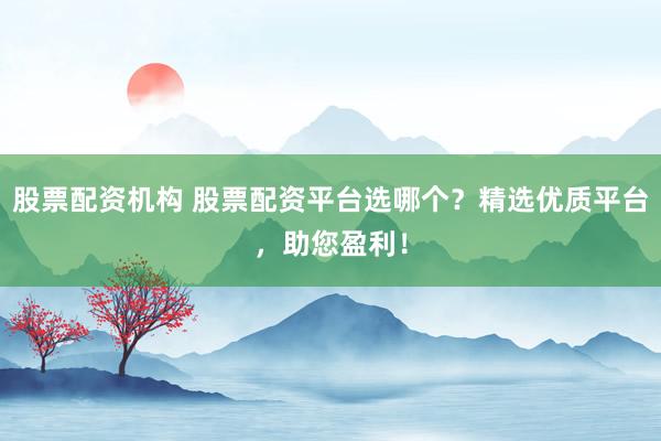 股票配资机构 股票配资平台选哪个？精选优质平台，助您盈利！